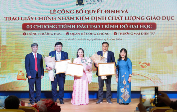 GDU tiếp tục khẳng định chất lượng với 03 chương trình đạt kiểm định 