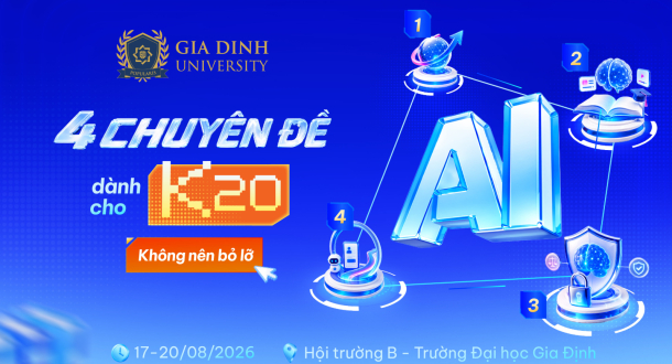 Trường Đại học Gia Định triển khai chuỗi 4 chuyên đề AI chào đón tân sinh viên K20 