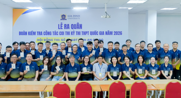 Trường Đại học Gia Định ra quân tham gia công tác coi thi Kỳ thi tốt nghiệp THPT năm 2026