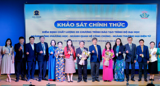 Trường Đại học Gia Định khai mạc khảo sát chính thức đánh giá ngoài 3 chương trình đào tạo theo thông tư mới