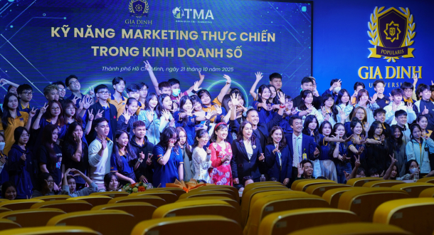 Sinh viên GDU “chạm thực tế” cùng chuyên gia tại Workshop “Kỹ năng Marketing thực chiến trong kinh doanh số”