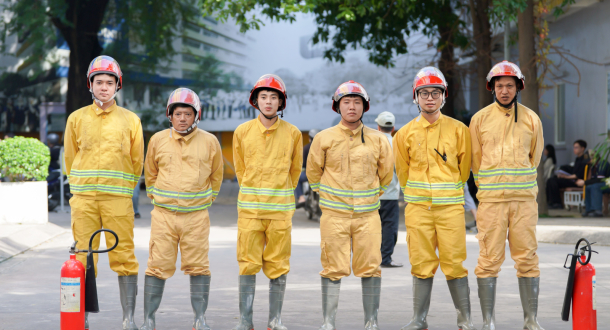 Trường Đại học Gia Định tổ chức tự thực tập phương án chữa cháy và cứu nạn, cứu hộ: Chủ động phòng ngừa, nâng cao năng lực ứng phó sự cố