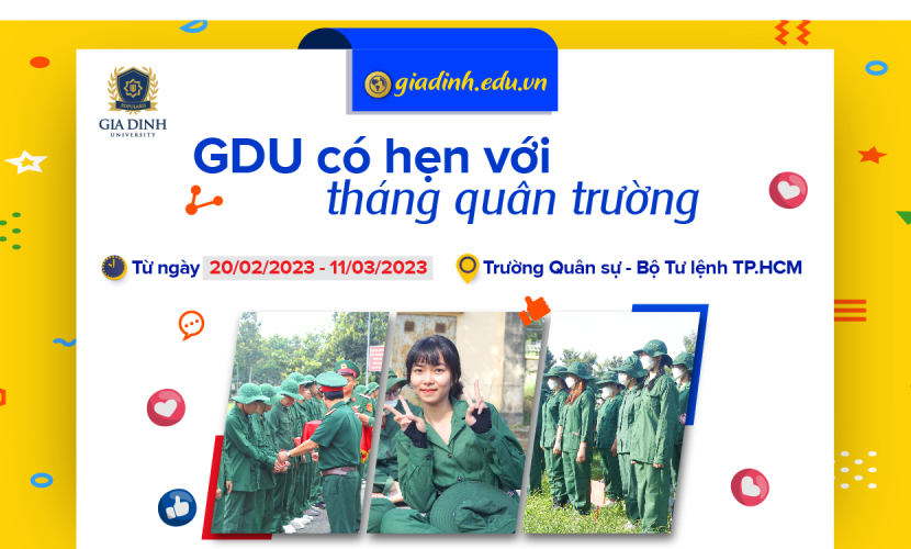 GDU có hẹn với tháng quân trường 