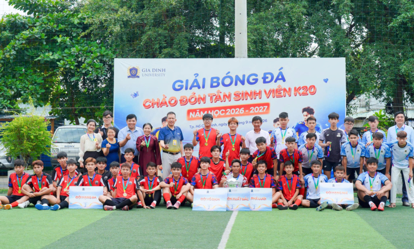 GDU bế mạc Giải bóng đá chào đón tân sinh viên năm học 2026–2027 